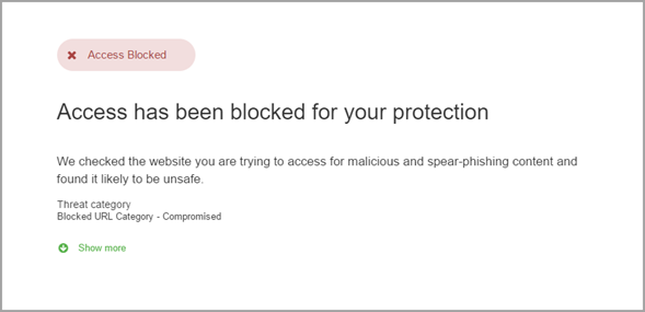 Blocked link